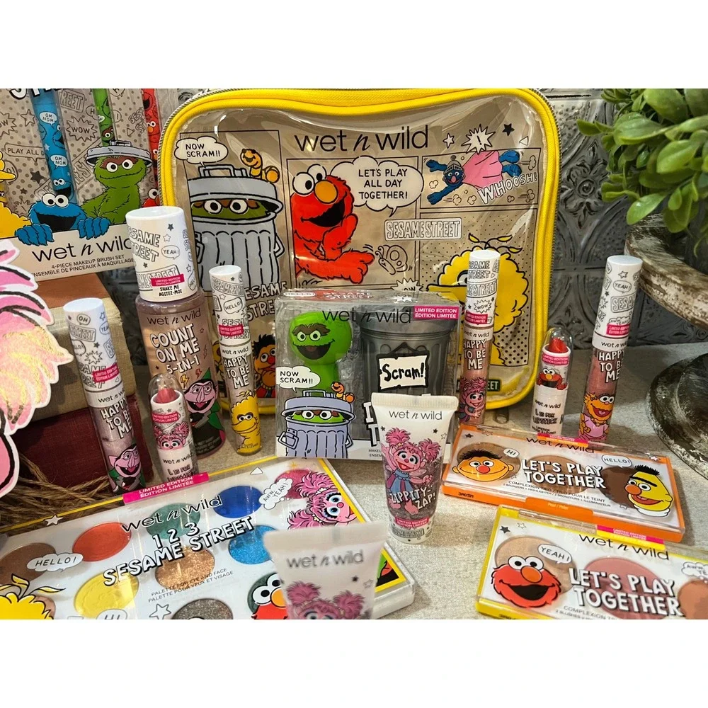 Wet n Wild Sesame Street Limited Edition Makeup Collection Full Set New NIB